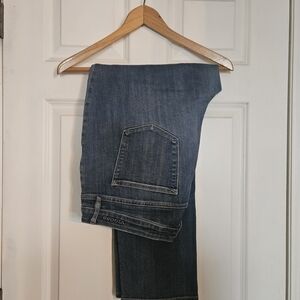 Vigoss Marley Straight Leg Jeans in Dark Blue Wash PLUS SIZE 20